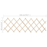 Trellis Fences 5 pcs Firwood 180x60 cm - Close-Up Angle