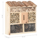 Insect Hotel 30x10x30 cm Firwood - Rear View