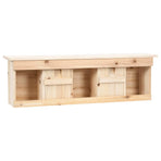 Sparrow House with 5 Rooms 68x15x21 cm Firwood
