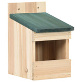 Bird Houses 4 pcs 12x16x20 cm Firwood - Front View