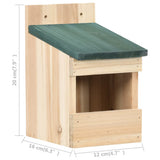 Bird Houses 4 pcs 12x16x20 cm Firwood - Close-Up Angle