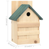 Bird Houses 4 pcs 23x19x33 cm Firwood - Low Angle
