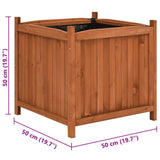 Raised Beds 2 pcs 50x50x50 cm Firwood - 45-Degree Angle