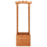 Trellis Planter with Arch 49x39x130 cm Firwood - Front View