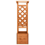 Trellis Planter with Arch 49x39x130 cm Firwood - Side View