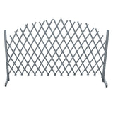 Trellis Fence Solid Firwood 1.8x1 m Grey