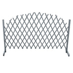 Trellis Fence Solid Firwood 1.8x1 m Grey