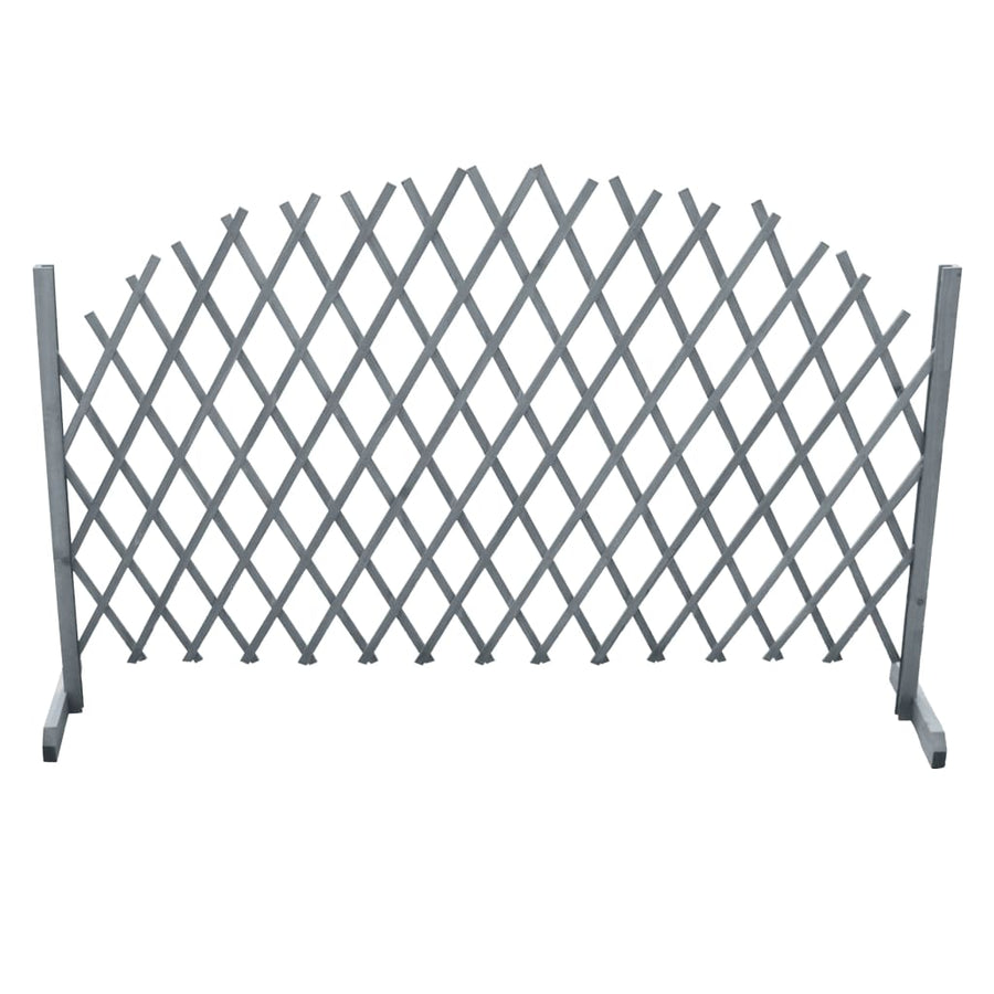 Trellis Fence Solid Firwood 1.8x1 m Grey