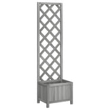 Planter with Trellis 40x30x135 cm Solid Wood Fir