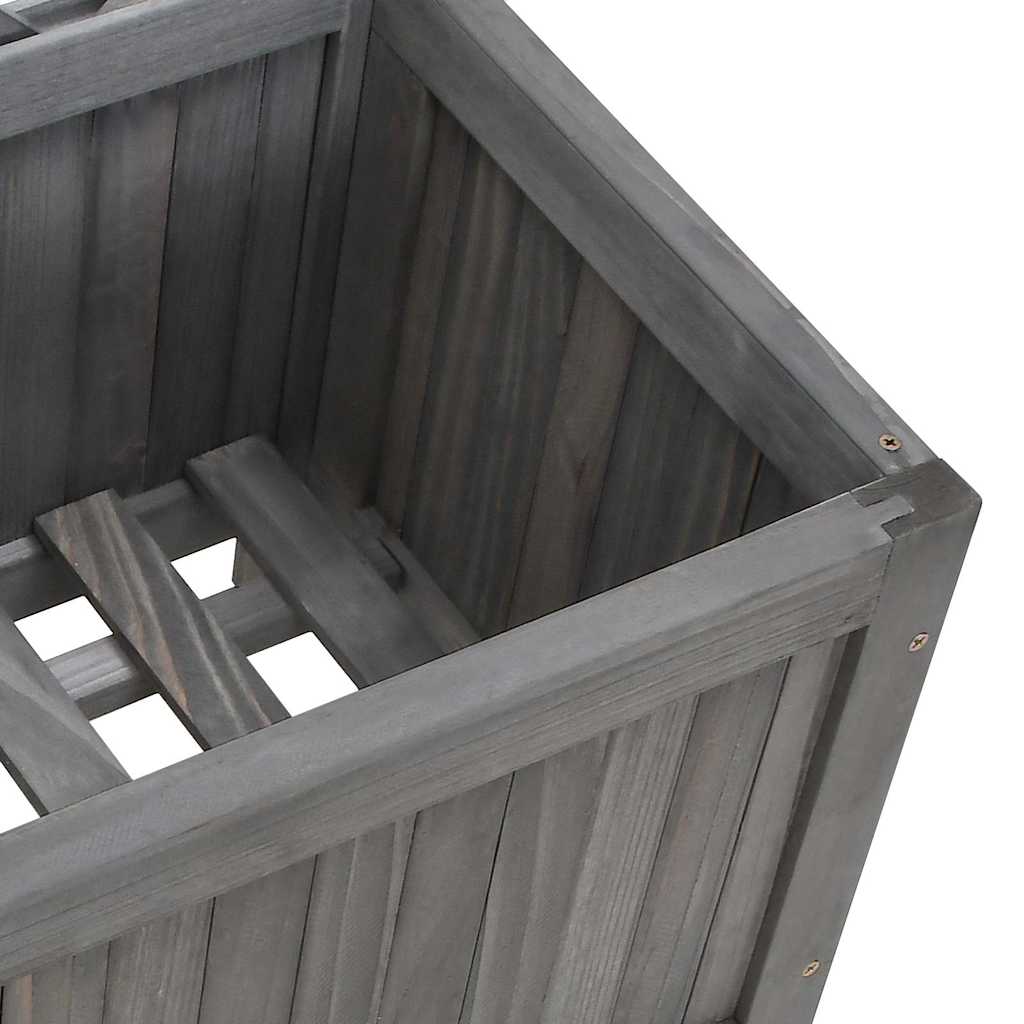Planter with Trellis 40x30x135 cm Solid Wood Fir