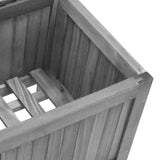 Planter with Trellis 40x30x135 cm Solid Wood Fir - Low Angle