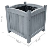 Garden Raised Beds 2 pcs 30x30x30 cm Solid Firwood