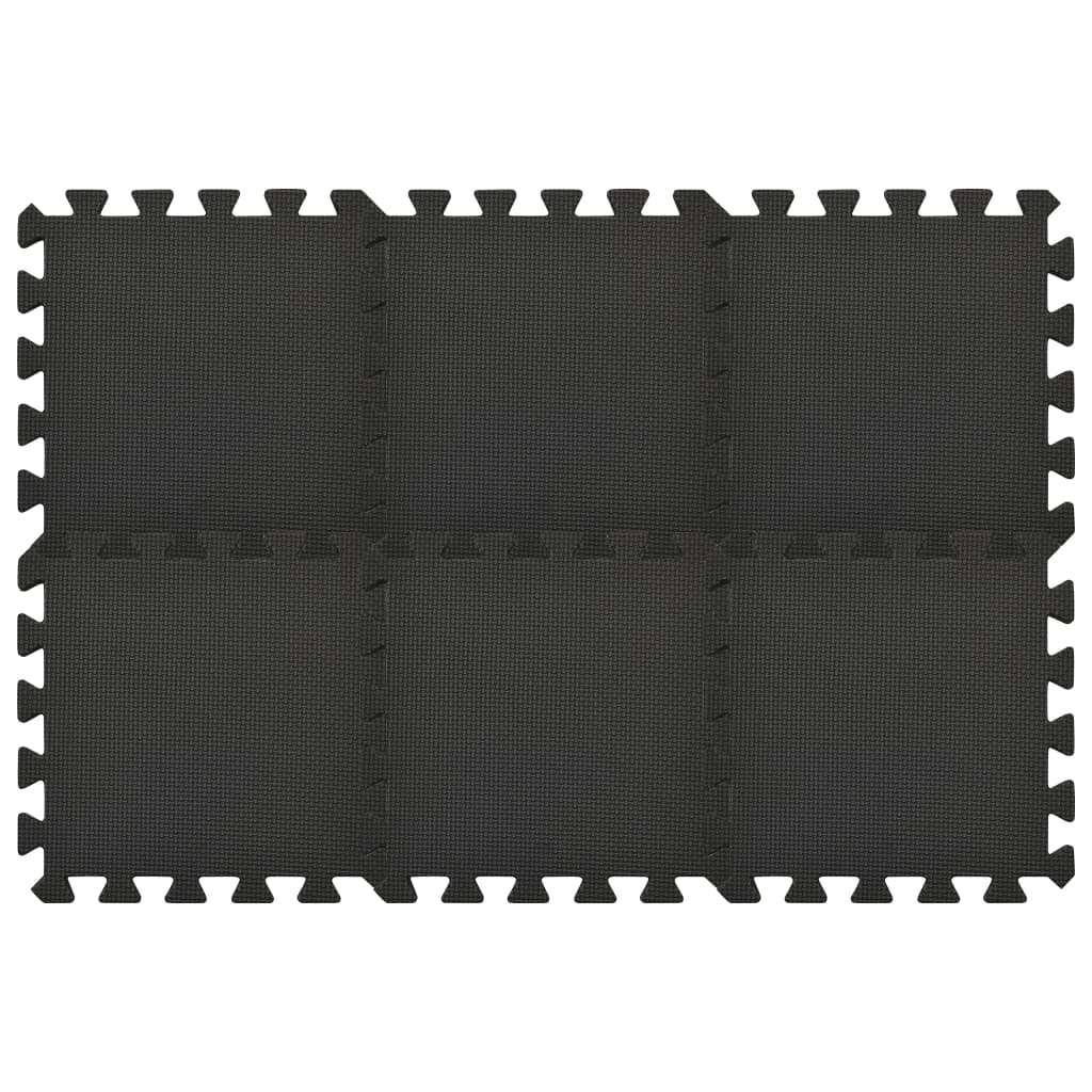 Floor Mats 54 pcs 4.86 m? EVA Foam Black