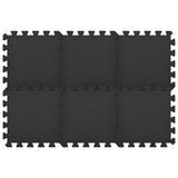 Floor Mats 54 pcs 4.86 m? EVA Foam Black