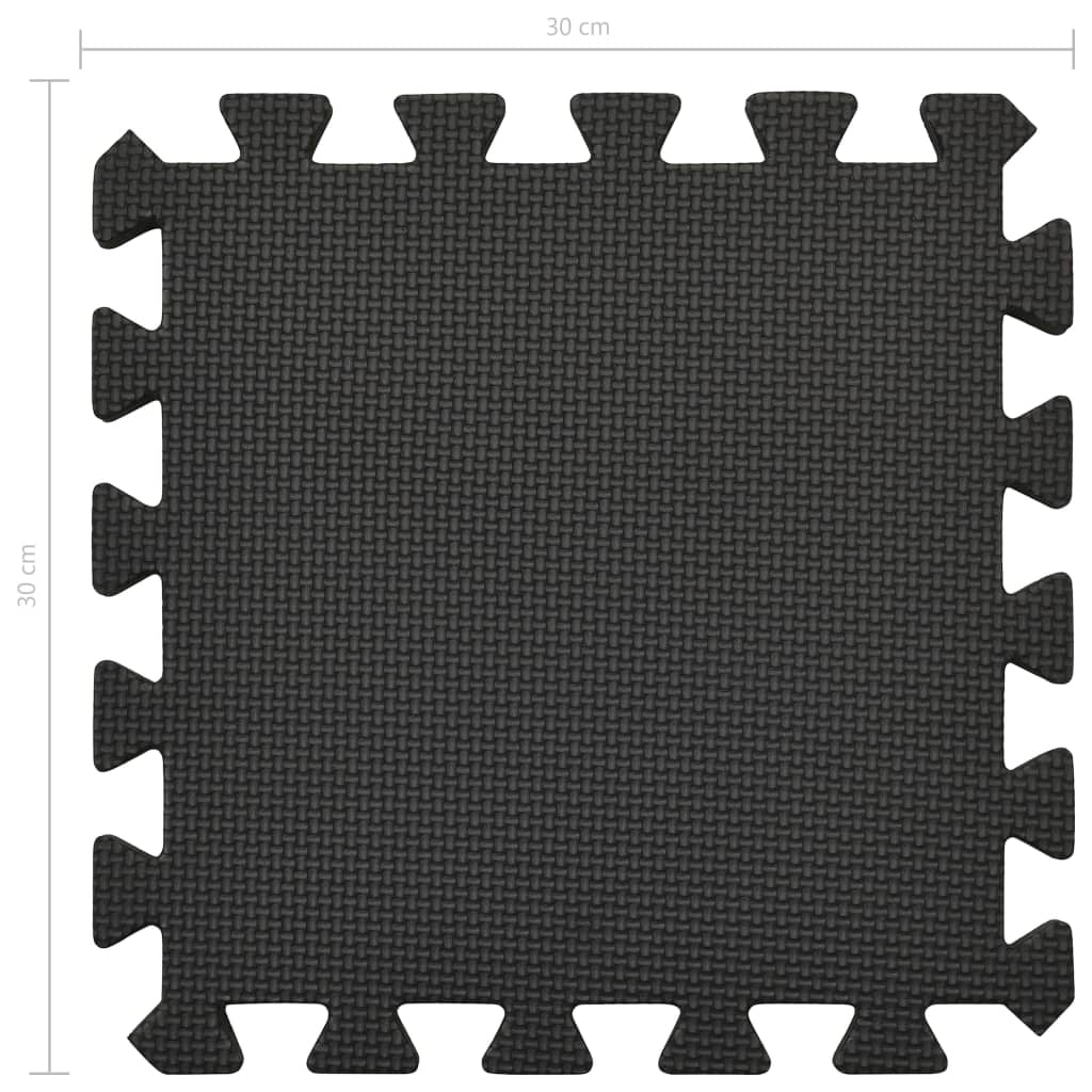 Floor Mats 54 pcs 4.86 m? EVA Foam Black