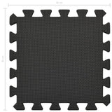 Floor Mats 54 pcs 4.86 m² EVA Foam Black - Top-Down View