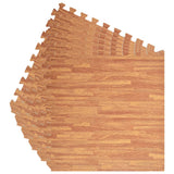 Floor Mats 6 pcs Wood Grain 2.16 m? EVA Foam