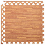 Floor Mats 6 pcs Wood Grain 2.16 m? EVA Foam