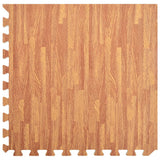 Floor Mats 6 pcs Wood Grain 2.16 m² EVA Foam - Close-Up Angle