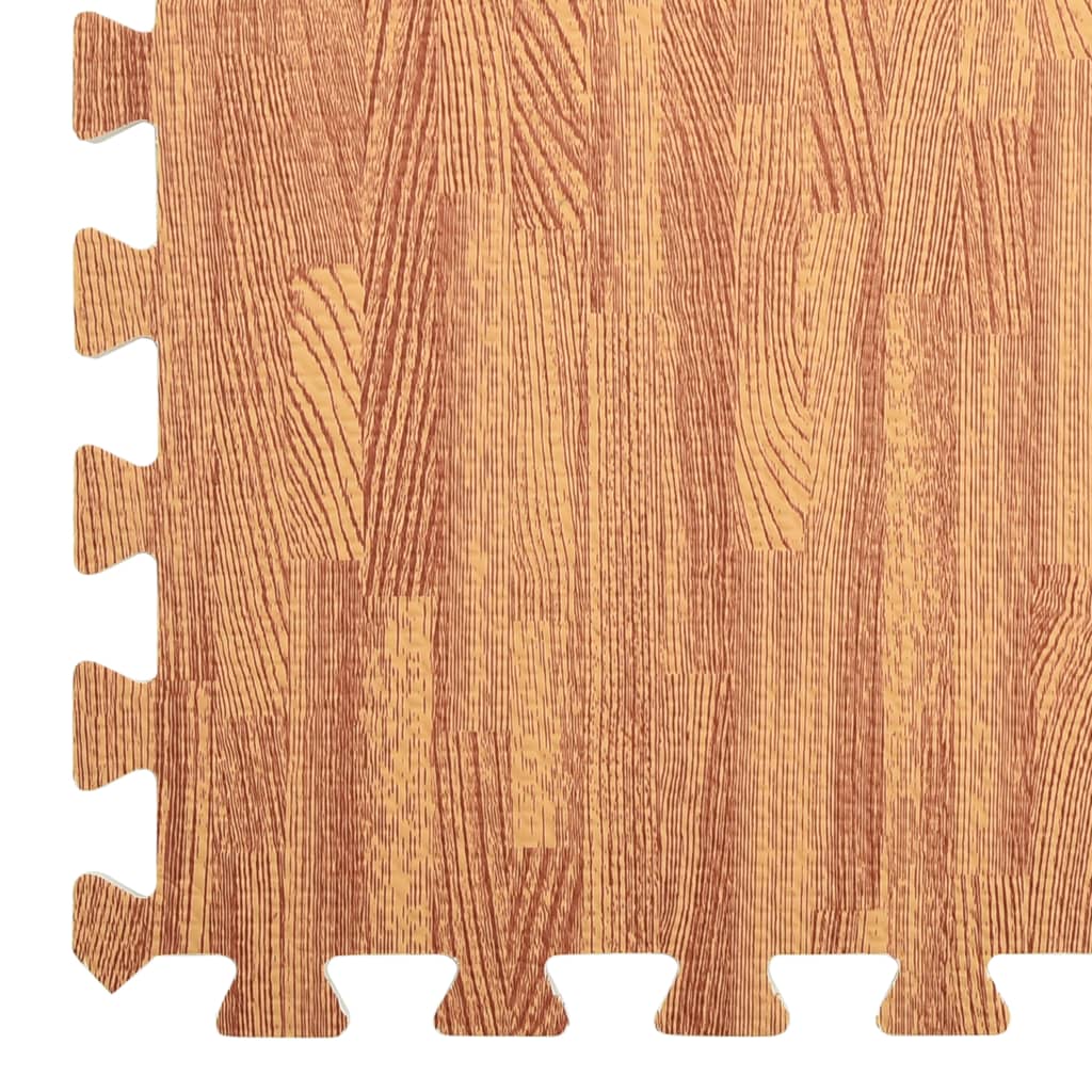 Floor Mats 6 pcs Wood Grain 2.16 m? EVA Foam