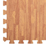 Floor Mats 6 pcs Wood Grain 2.16 m² EVA Foam - Low Angle
