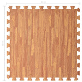 Floor Mats 6 pcs Wood Grain 2.16 m? EVA Foam