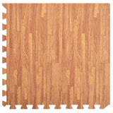 Floor Mats 12 pcs Wood Grain 4.32 m? EVA Foam