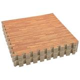 Floor Mats 12 pcs Wood Grain 4.32 m? EVA Foam