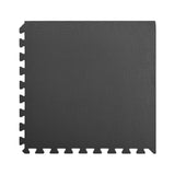 Floor Mats 12 pcs 4.32 m² EVA Foam Black - Front View