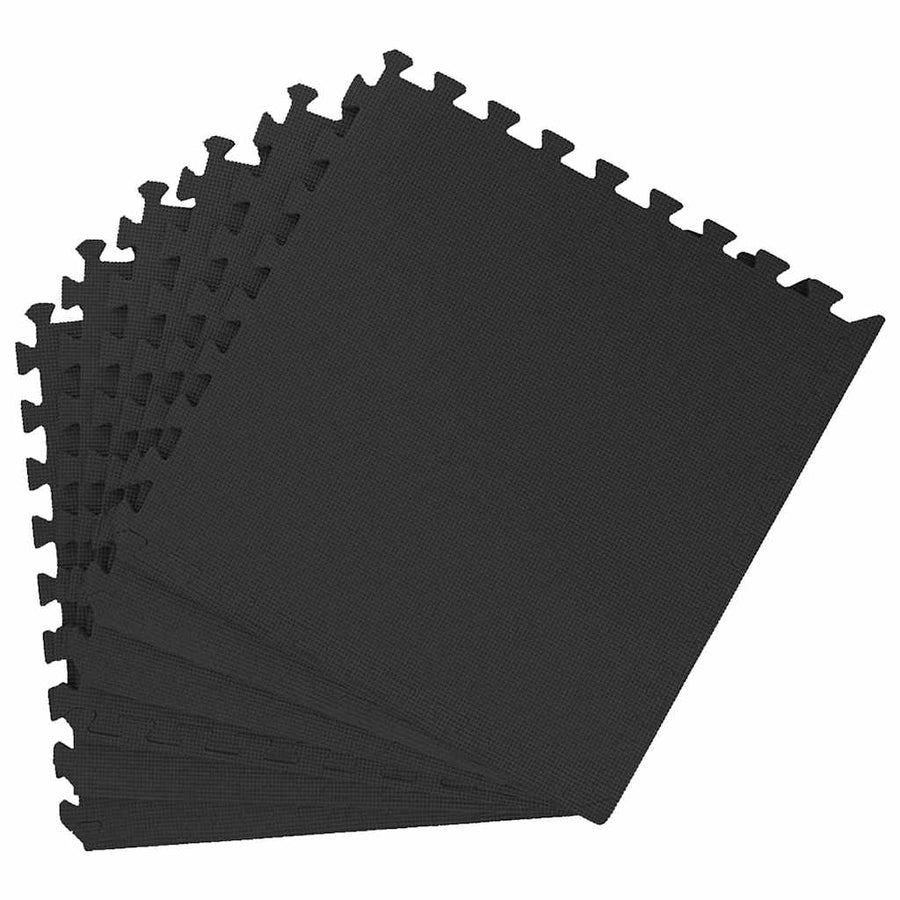 Floor Mats 12 pcs 4.32 m? EVA Foam Black