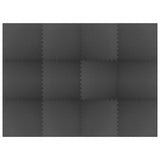 Floor Mats 12 pcs 4.32 m? EVA Foam Black