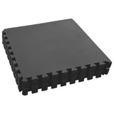Floor Mats 12 pcs 4.32 m? EVA Foam Black
