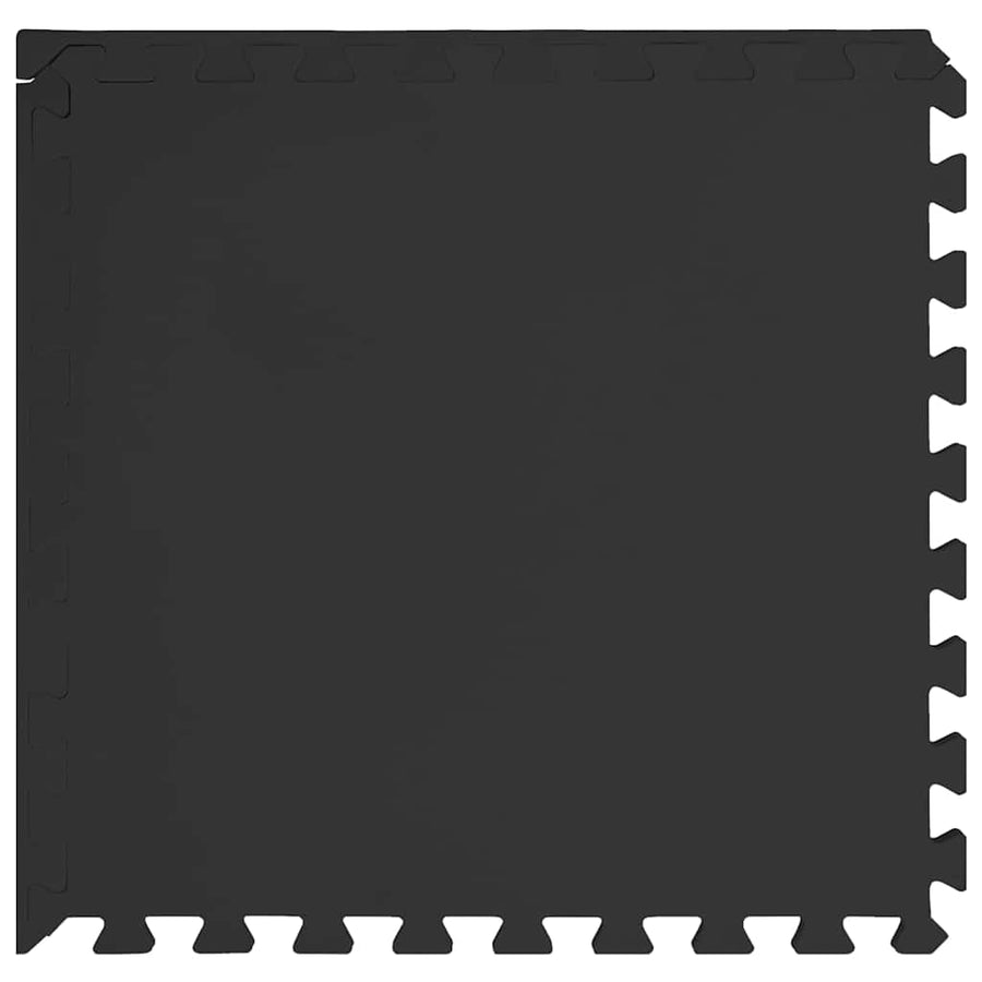 Floor Mats 12 pcs 4.32 m? EVA Foam Black