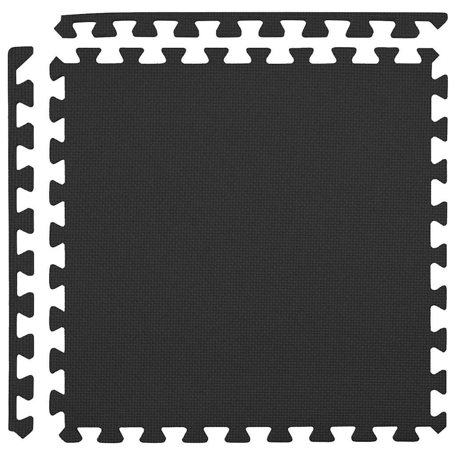 Floor Mats 12 pcs 4.32 m? EVA Foam Black