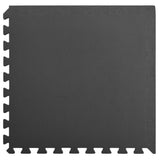 Floor Mats 24 pcs 8.64 m² EVA Foam Black - Front View