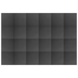 Floor Mats 24 pcs 8.64 m² EVA Foam Black - Side View