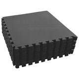 Floor Mats 24 pcs 8.64 m? EVA Foam Black