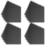Floor Mats 24 pcs 8.64 m² EVA Foam Black - 45-Degree Angle