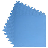 Floor Mats 6 pcs 2.16 m² EVA Foam Blue - Top-Down View