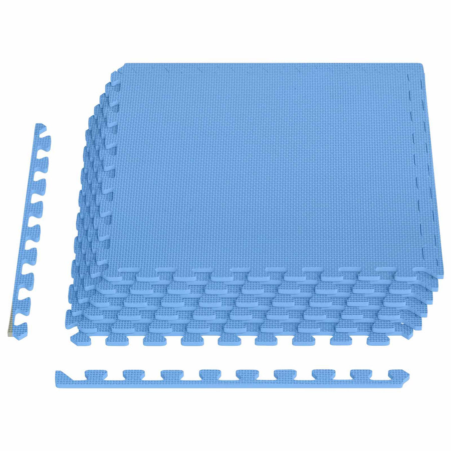Floor Mats 6 pcs 2.16 m? EVA Foam Blue