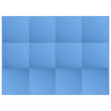 Floor Mats 12 pcs 4.32 m? EVA Foam Blue