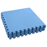 Floor Mats 12 pcs 4.32 m² EVA Foam Blue - Top-Down View