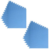 Floor Mats 12 pcs 4.32 m² EVA Foam Blue - 45-Degree Angle