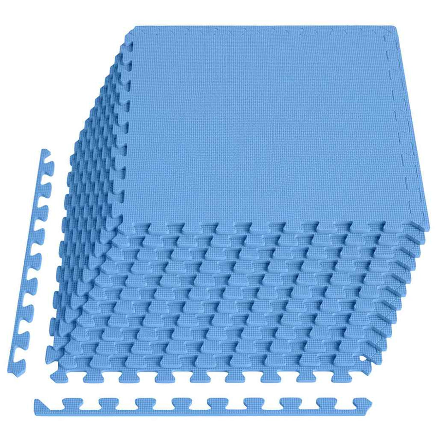 Floor Mats 24 pcs 8.64 m? EVA Foam Blue