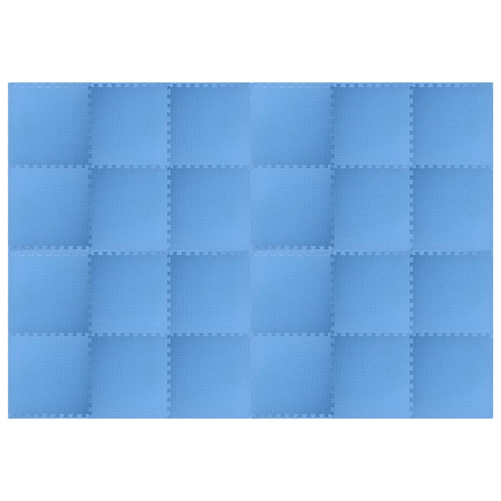 Floor Mats 24 pcs 8.64 m? EVA Foam Blue