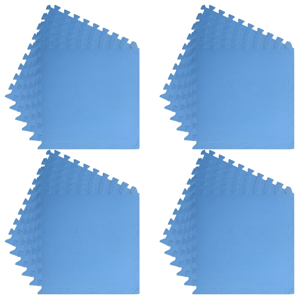 Floor Mats 24 pcs 8.64 m? EVA Foam Blue