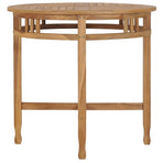 3 Piece Garden Dining Set Solid Teak Wood