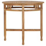 3 Piece Garden Dining Set with Cushions Solid Teak Wood