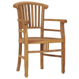 3 Piece Garden Dining Set Solid Teak Wood - Close-Up Angle