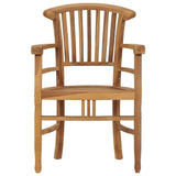 3 Piece Garden Dining Set Solid Teak Wood - Low Angle